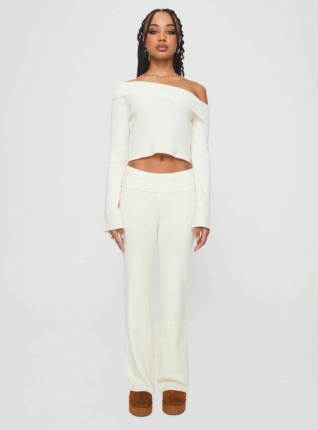 Try Me Knit Pants Cream