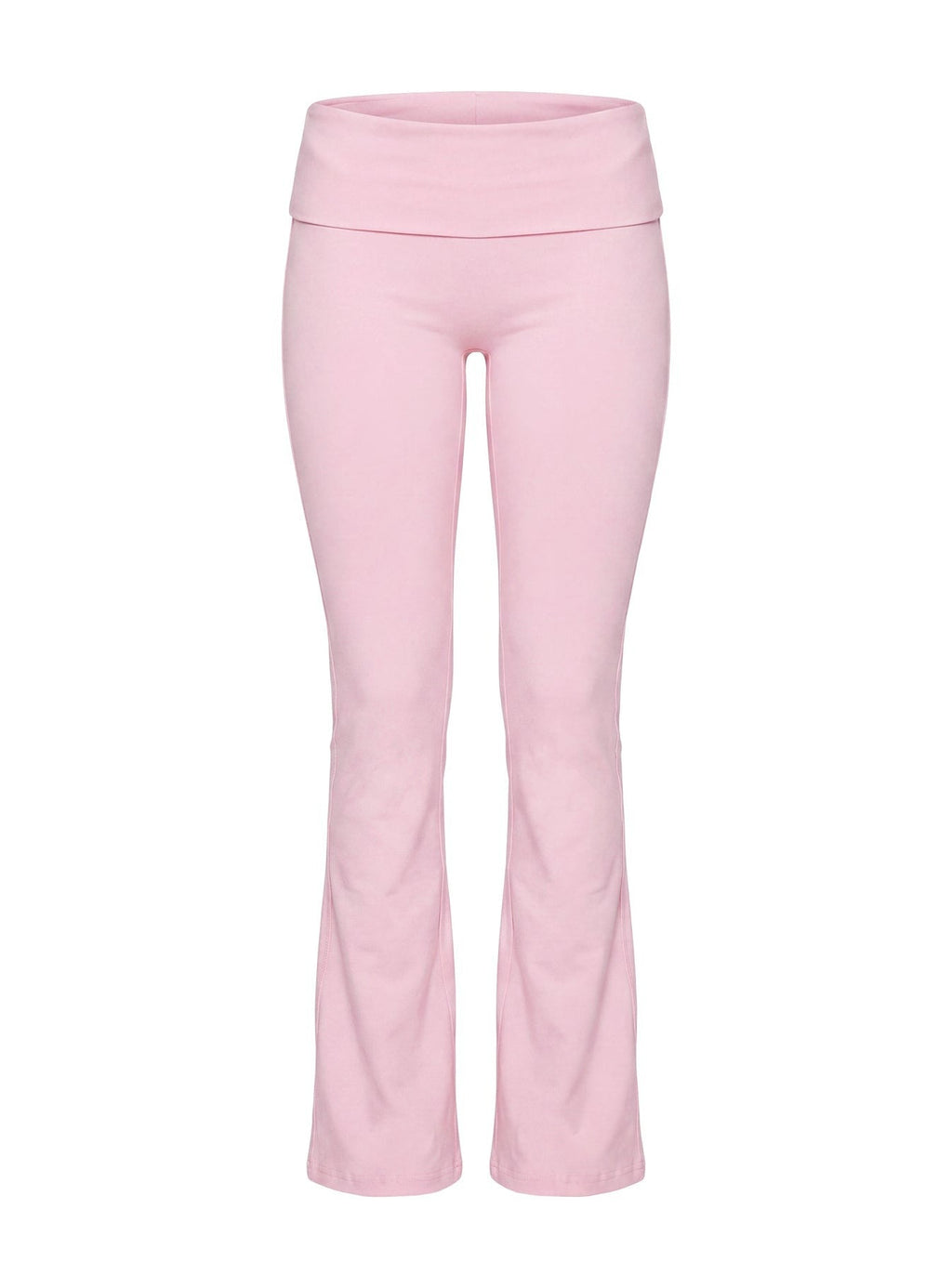 Pace Setter Active Foldover Waist Flared Leggings Pink