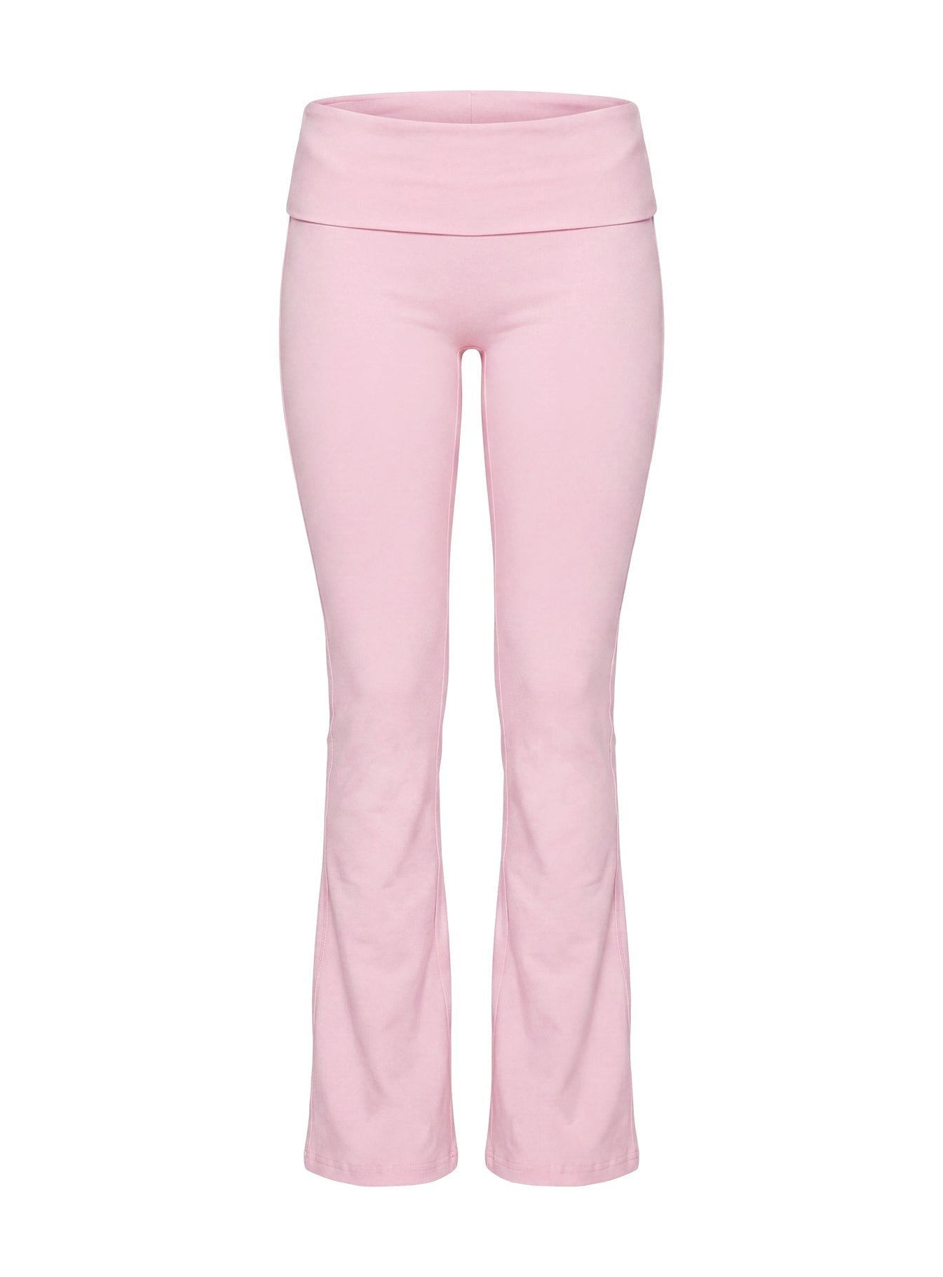 Pace Setter Active Foldover Waist Flared Leggings Pink