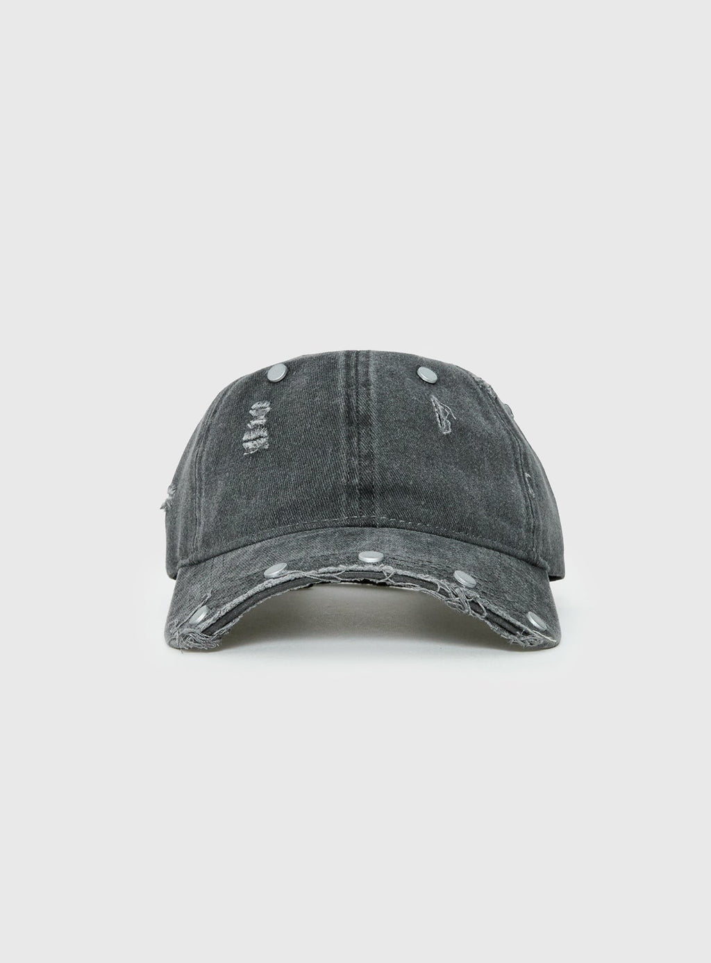Night Shift Distressed Stud Cap Black