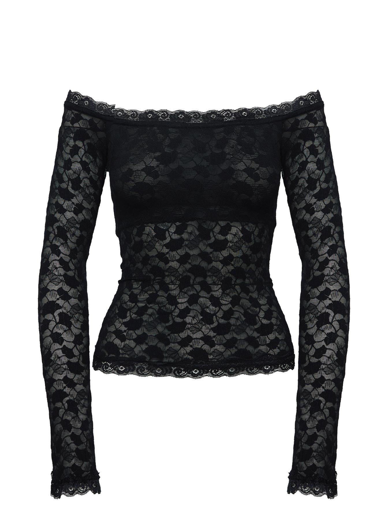 Mochapella Off The Shoulder Top Black