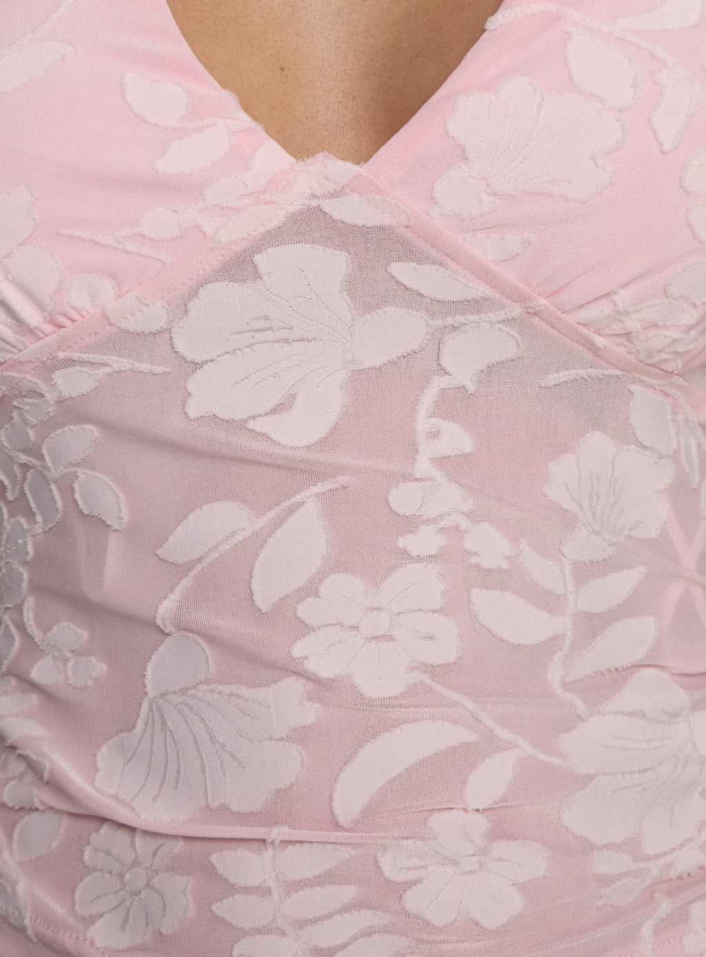 Kathline Halter Top Pink Floral