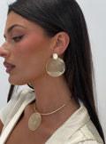 Kinzee Shell Earrings Butter / Gold