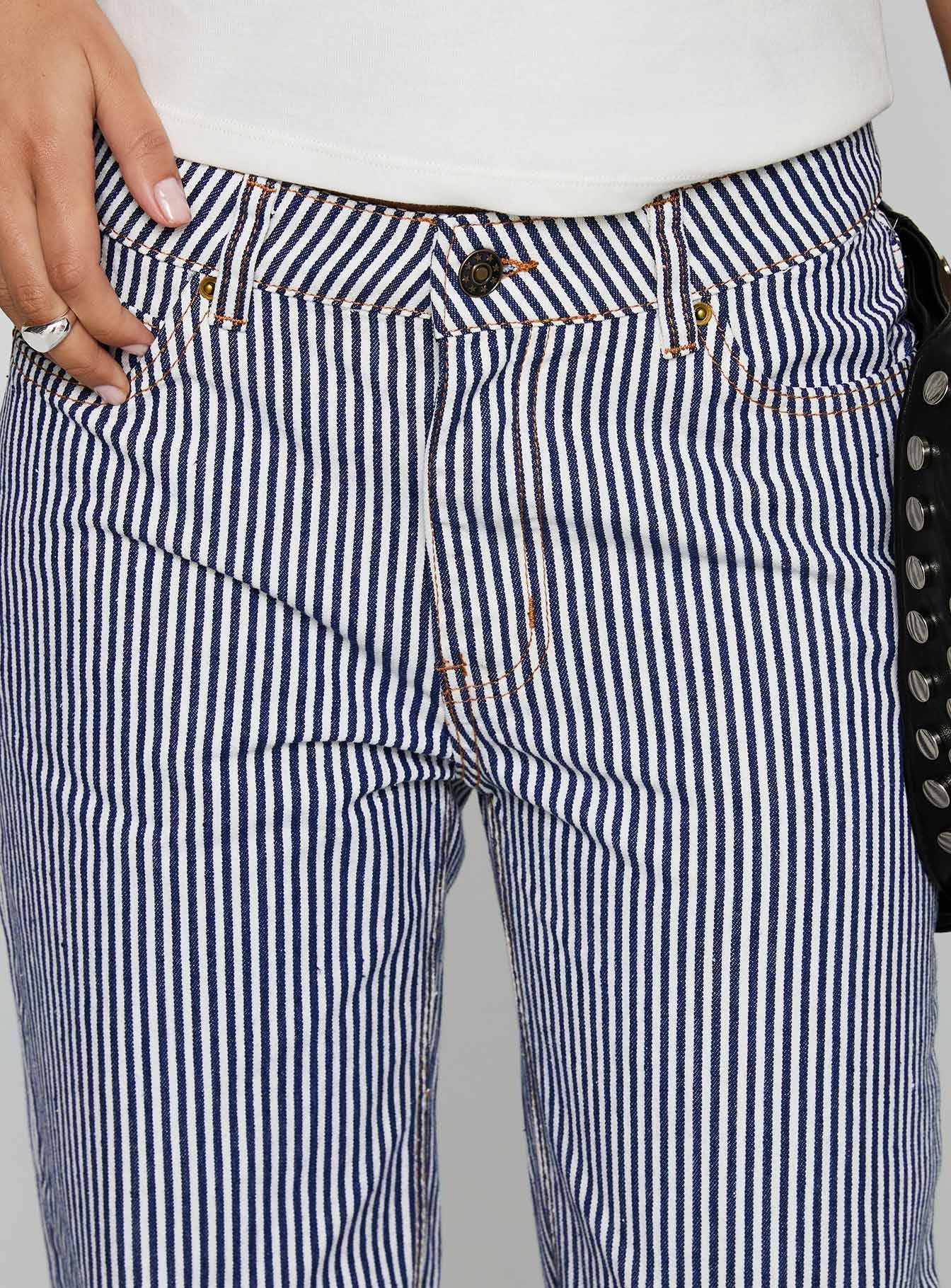 Top Model Jean Navy Stripe
