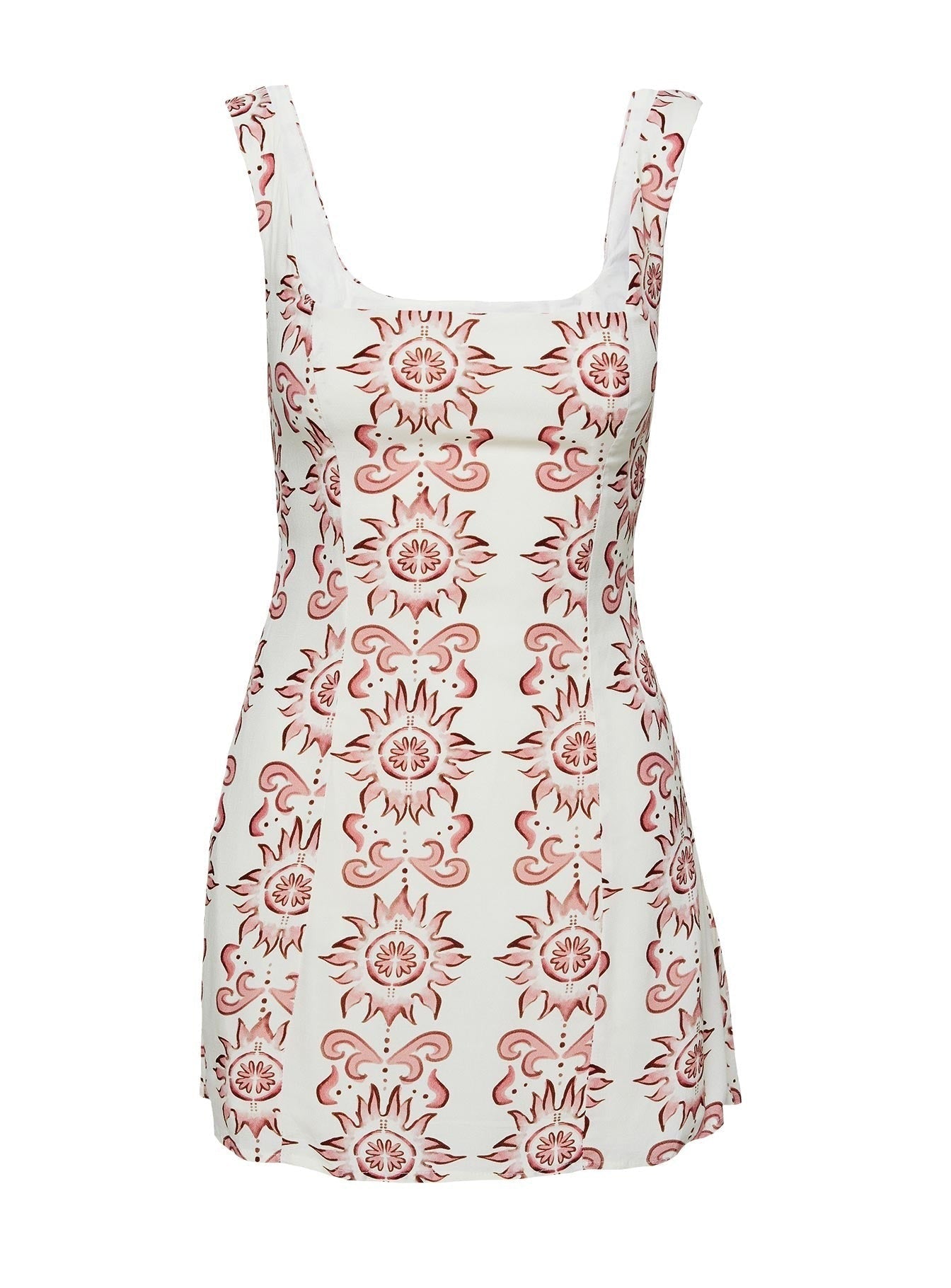 Maris Mini Dress Cream / Pink Petite