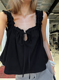 Swing Babydoll Top Black