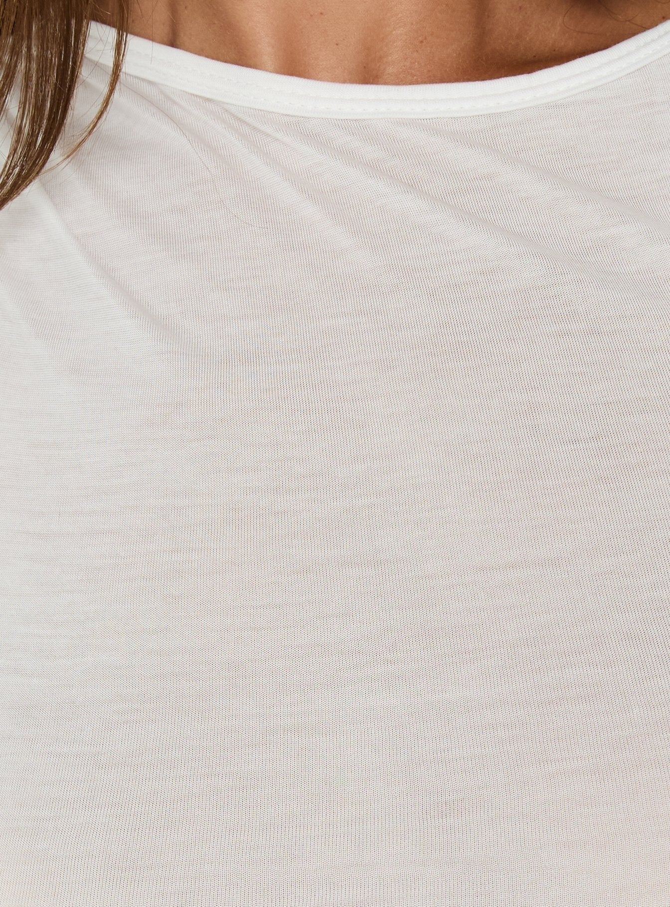 Hopeful Romantic Semi-Sheer Tank Top White