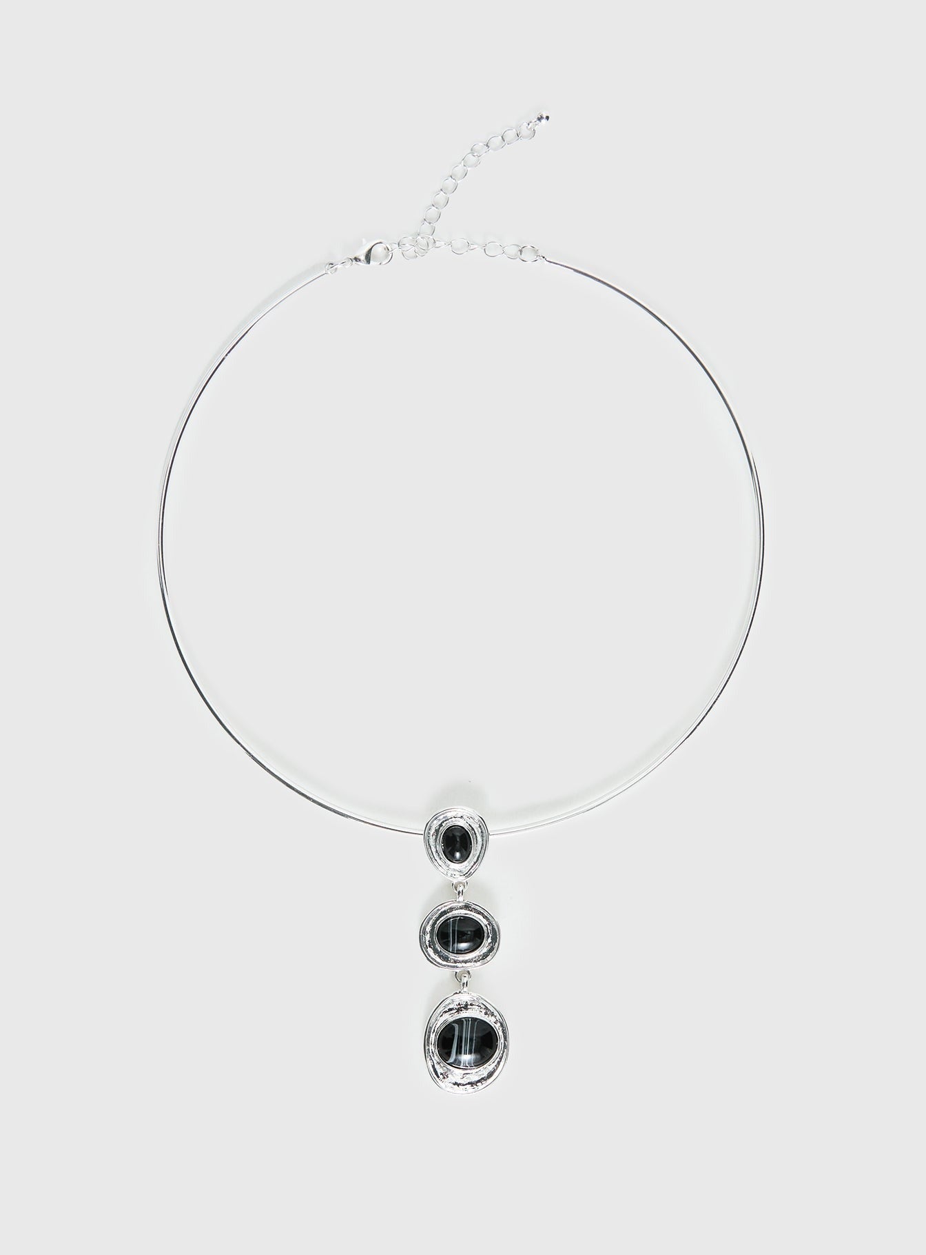 Fever Dream Pendant Necklace Silver / Black