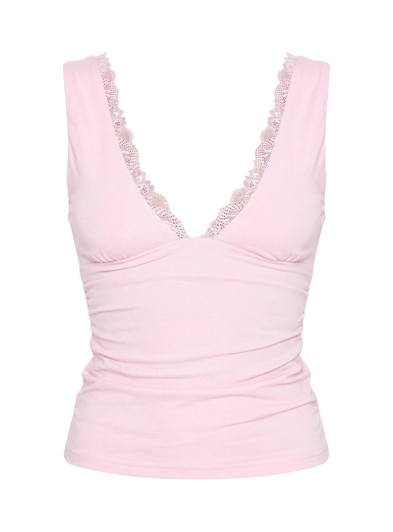 Zespri Lace Jersey Top Pink