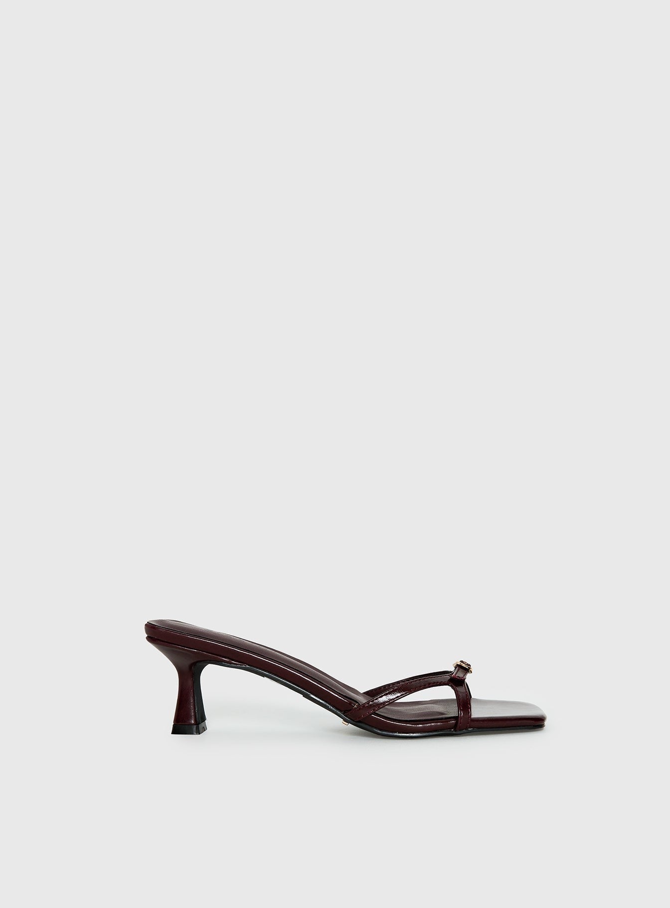Billini Tesni Buckle Detail Heels Berry Shine