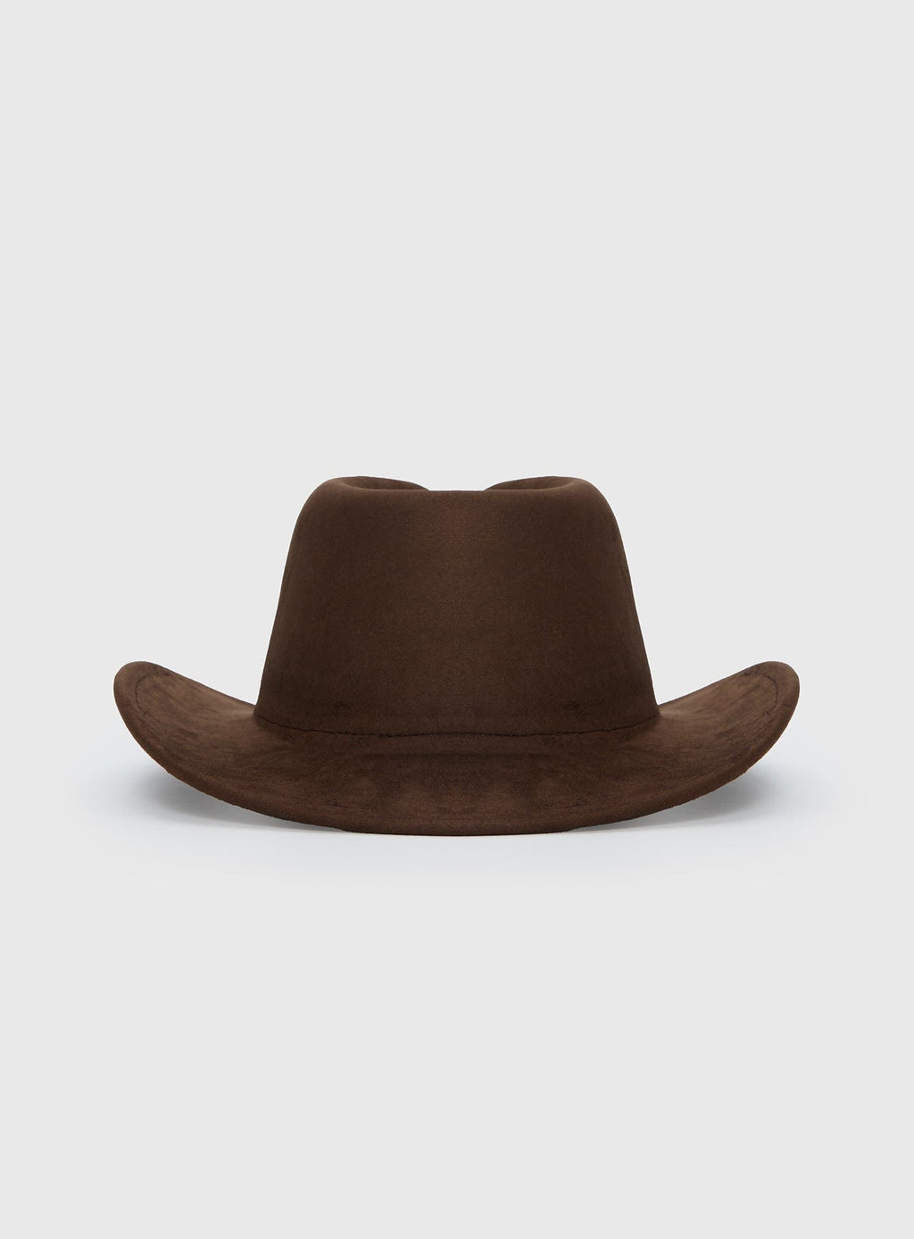 Tranquility Faux Suede Cowboy Hat Brown
