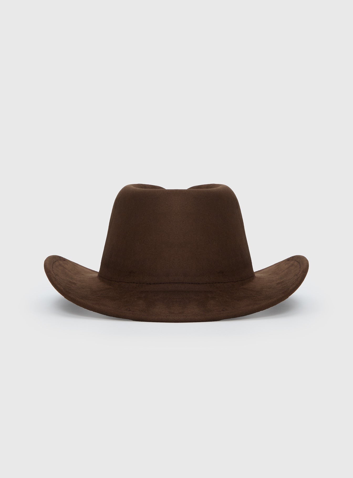 Tranquility Faux Suede Cowboy Hat Brown