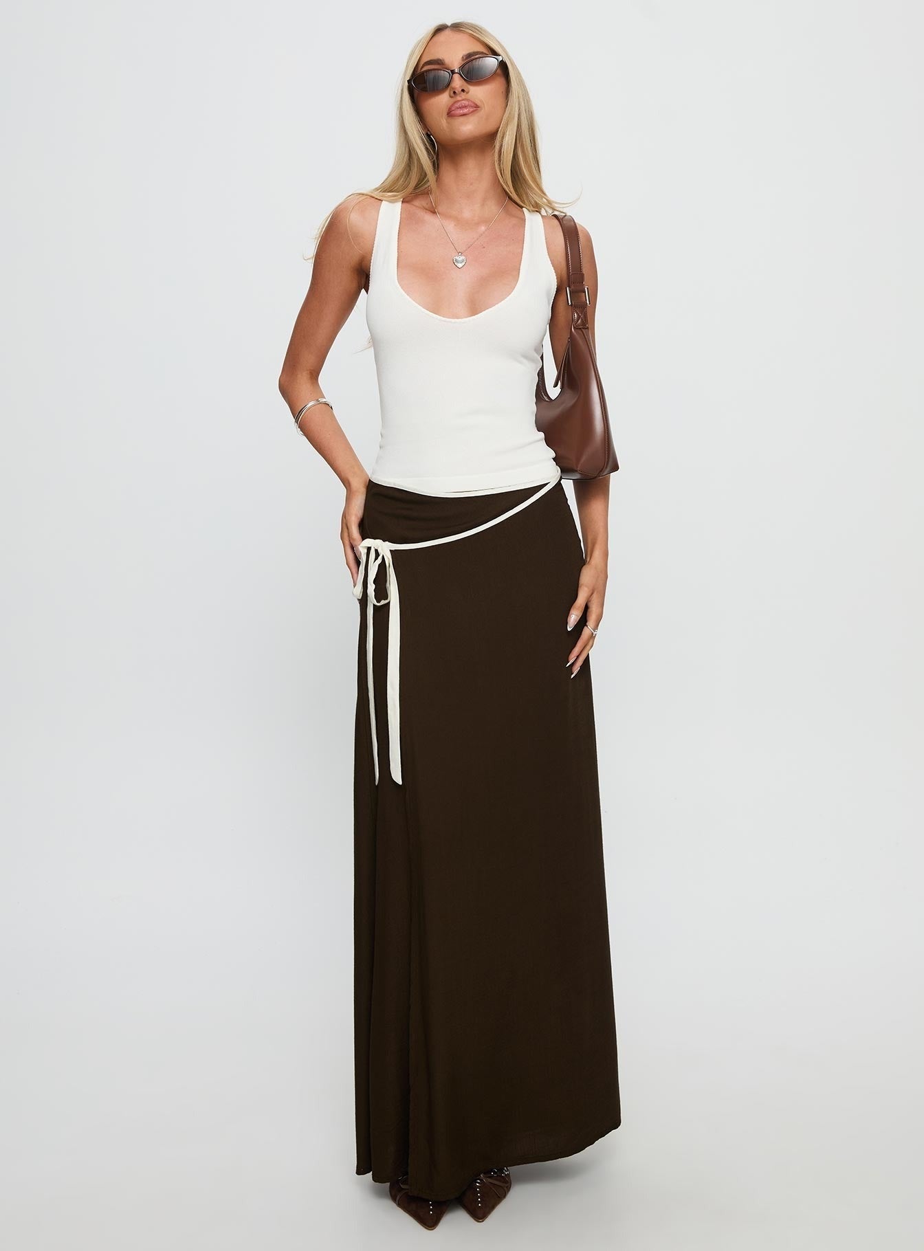 Nani Scoop Knit Tank White