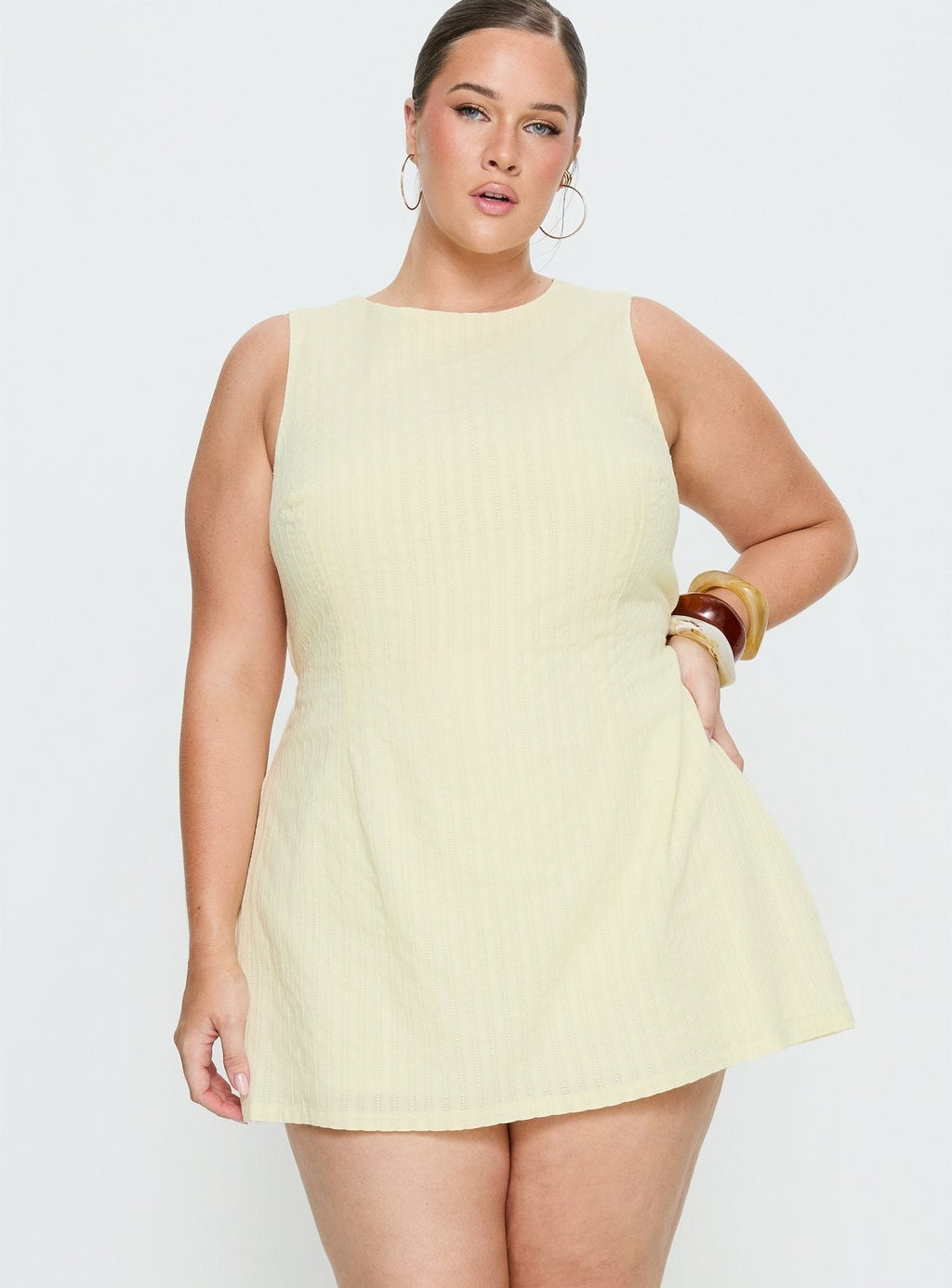 Yumiko Romper Yellow Curve