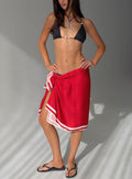 Swoon Sarong Red Polka