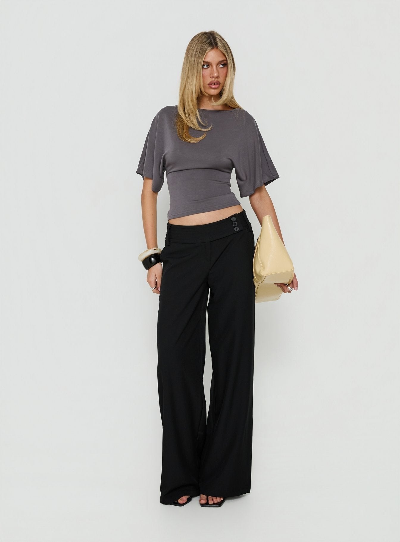 Cedars Low Rise Pant Black