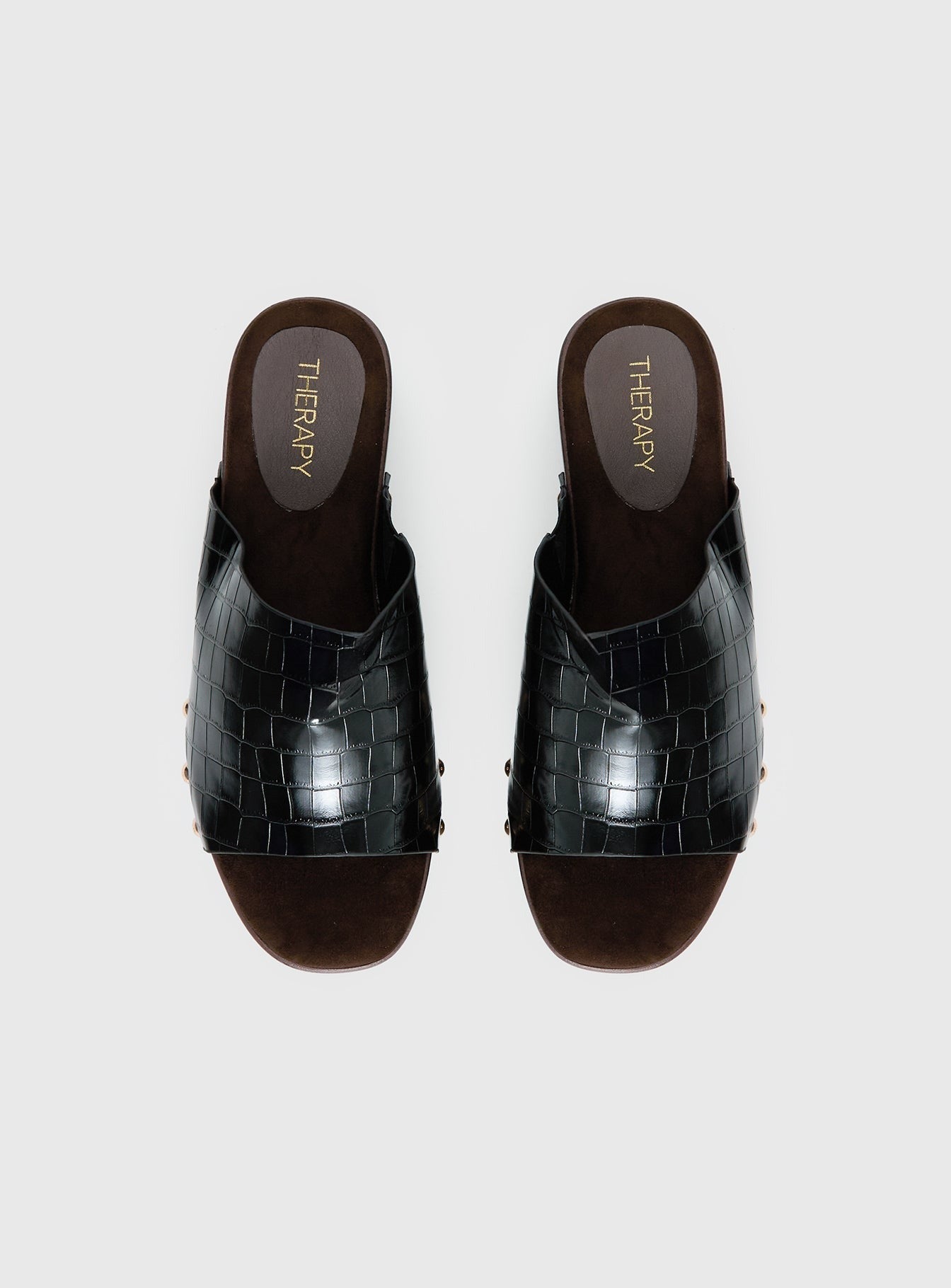 Therapy Imani Platform Sandals Black