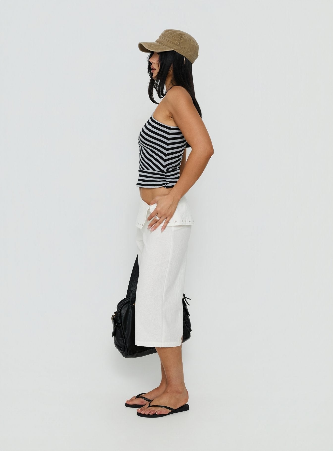 Oren Capri Trouser Ivory