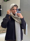 Delyla Knit Scarf Cream