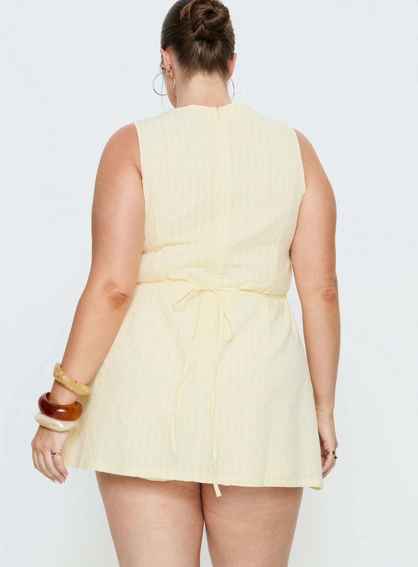 Yumiko Romper Yellow Curve