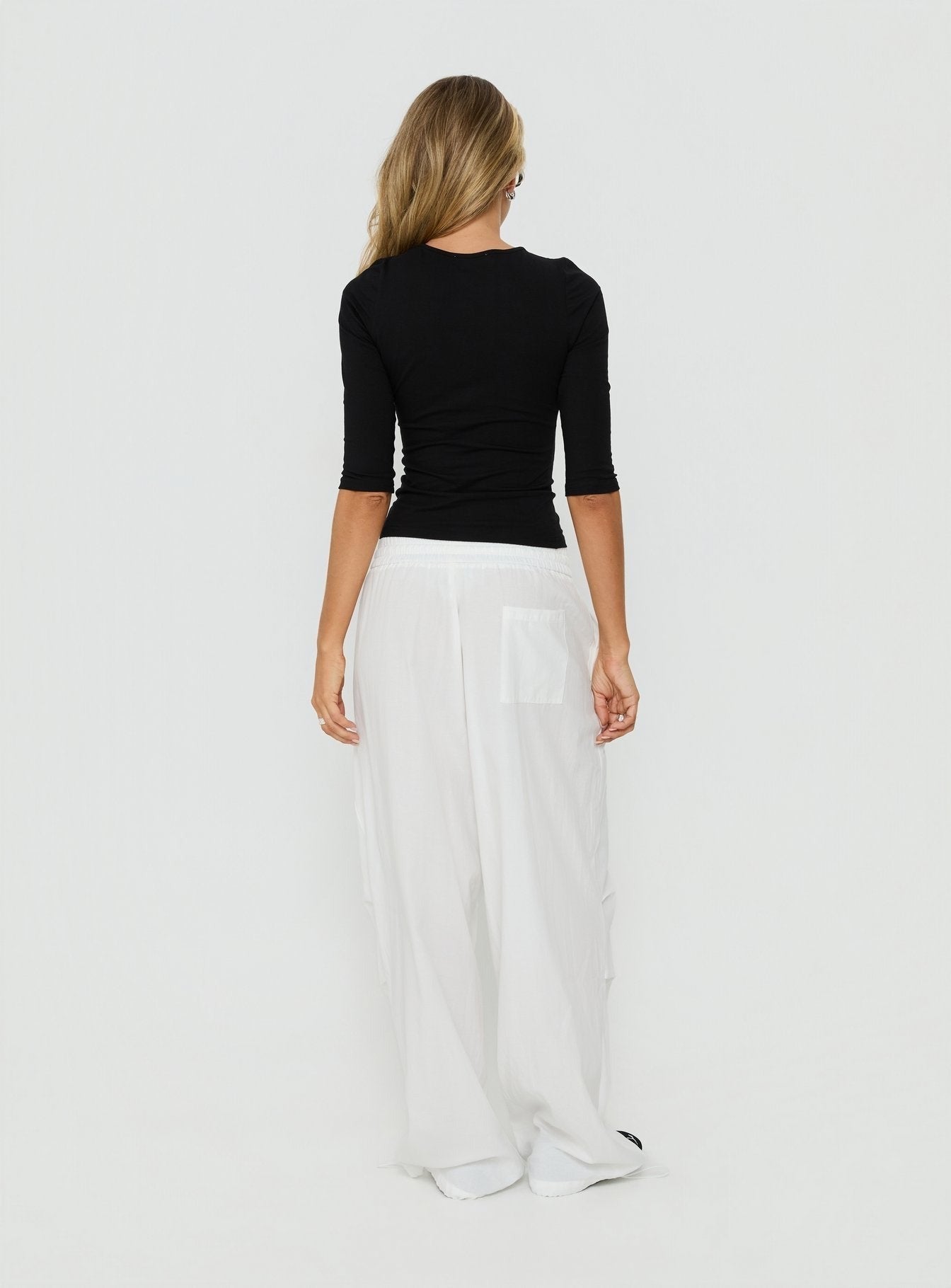 Mankind Baggy Cargo Pants White