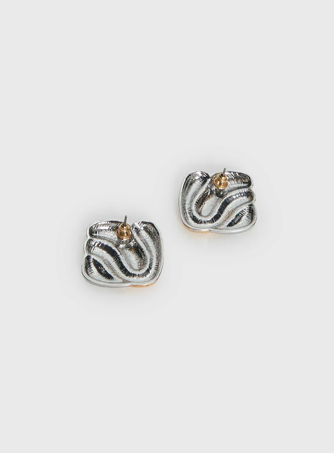 Heavenly Dream Square Earrings Gold / Silver