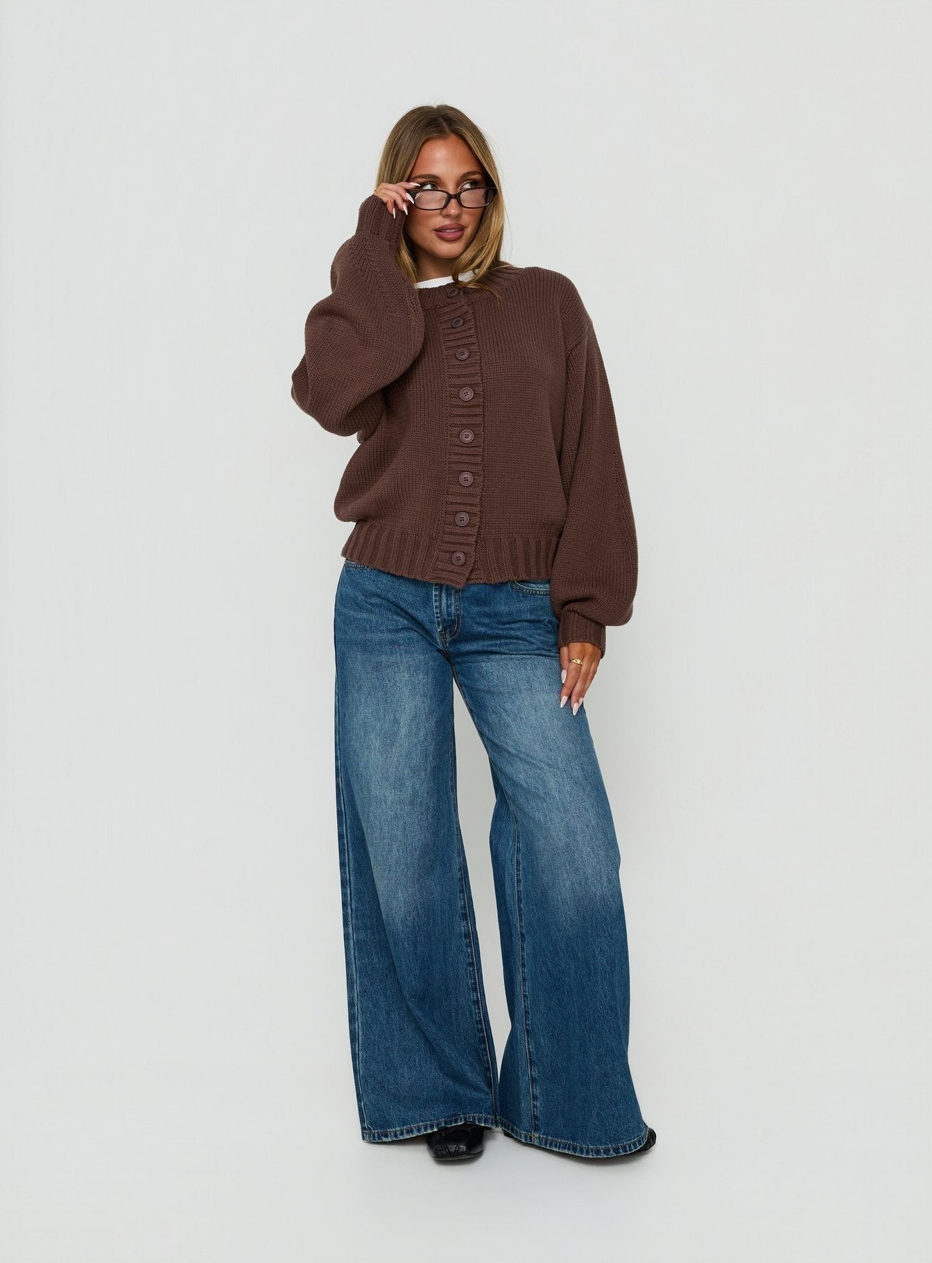 Edern Cardigan Chocolate