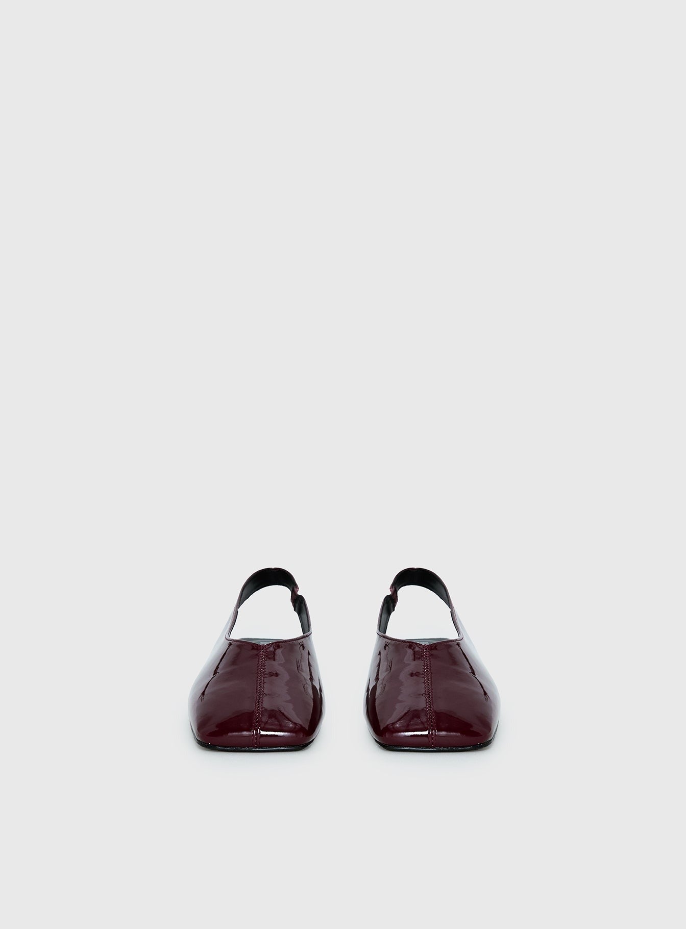 Therapy Graze Patent Square Toe Flats Red