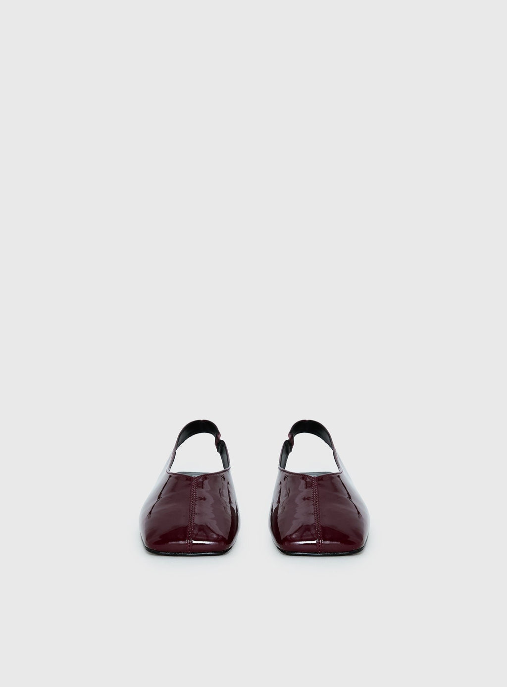 Therapy Graze Patent Square Toe Flats Red