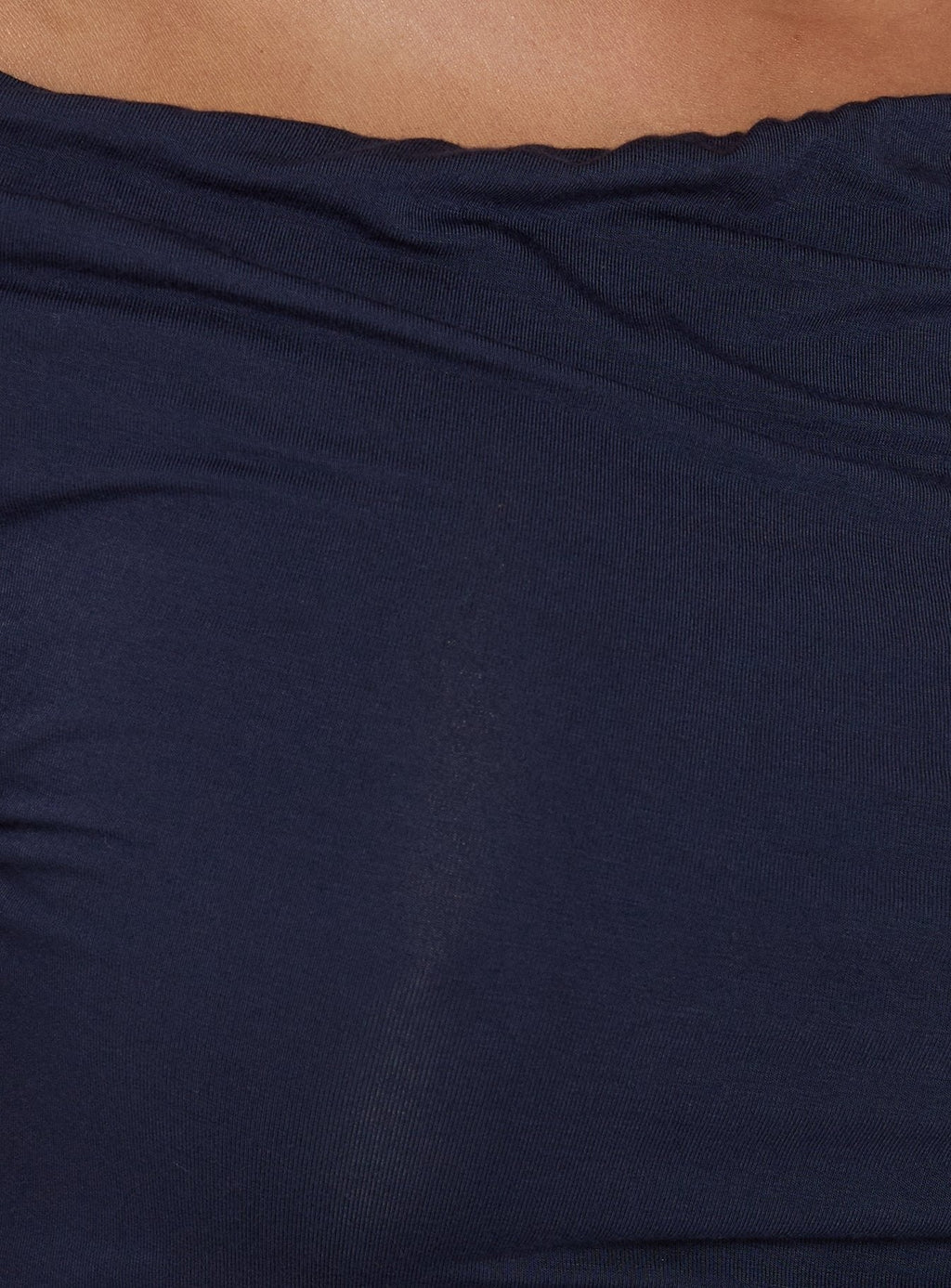 Jaedin Long Sleeve One Shoulder Jersey Top Navy