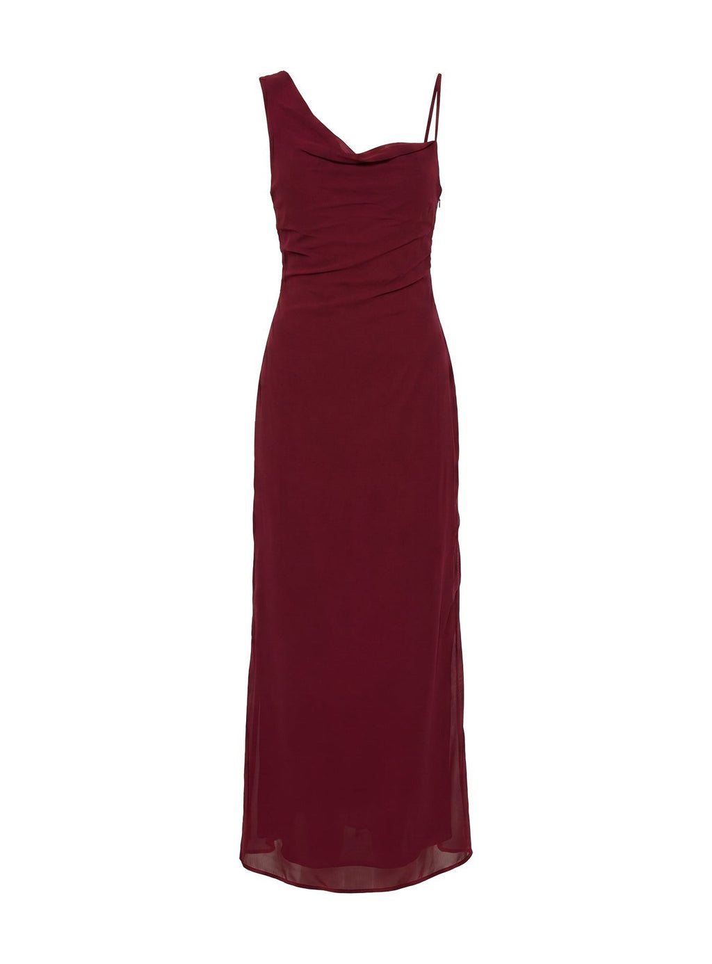 Laurisa Draped Maxi Dress Wine