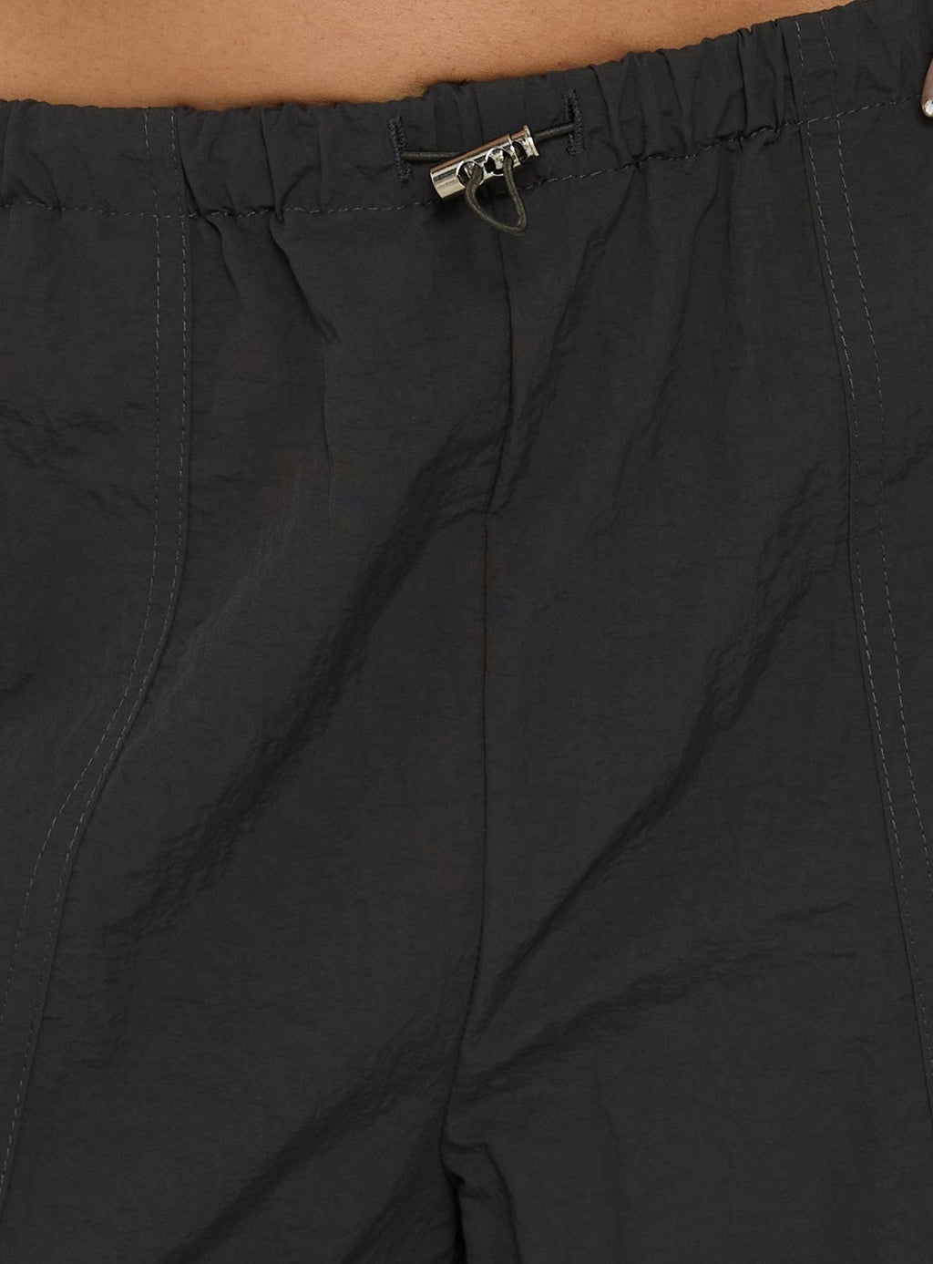 Lost On You Parachute Cargo Pants Charcoal