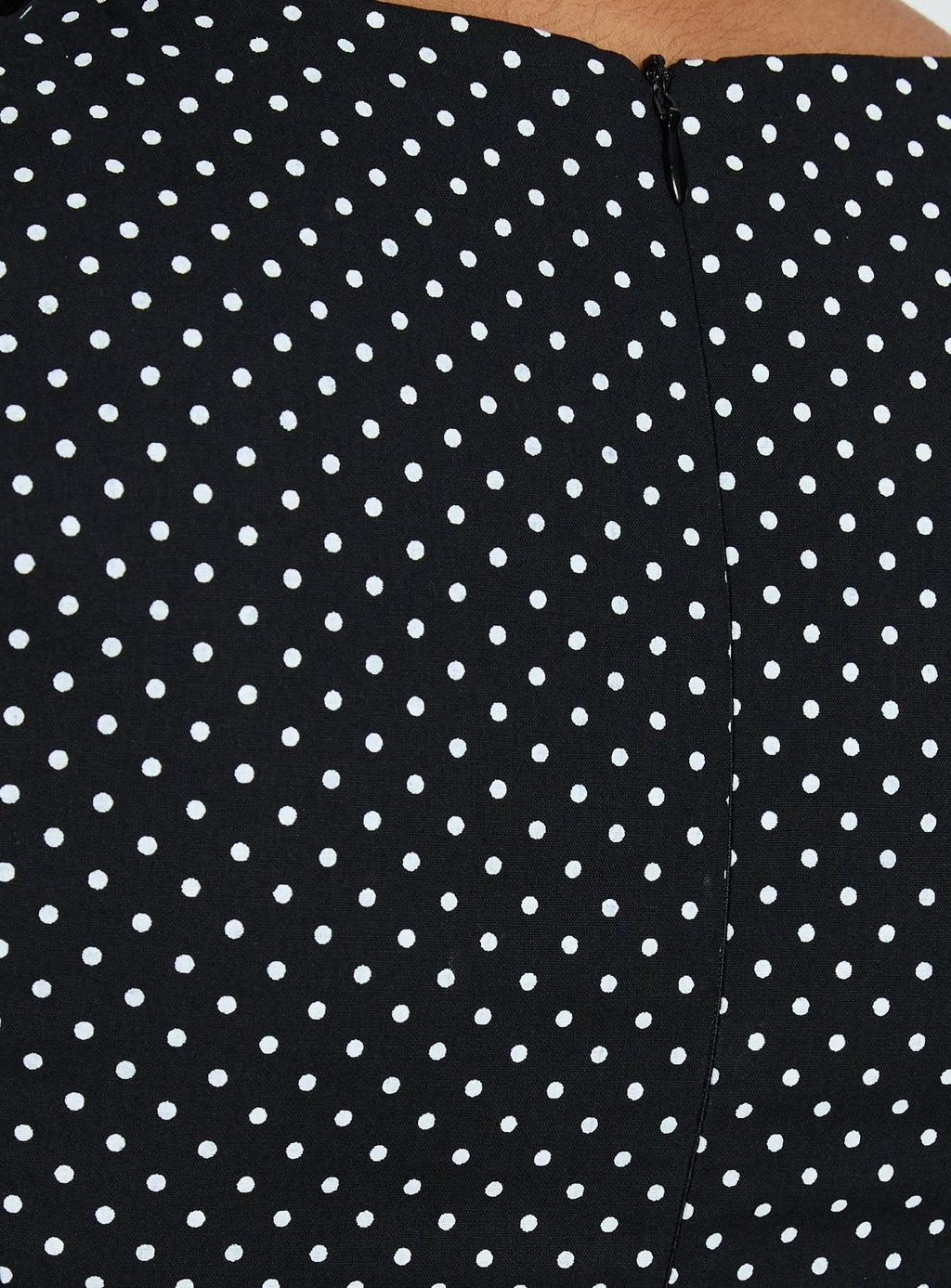 Loveliness Romper Black Polka