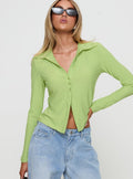 Echoes Long Sleeve Top Green