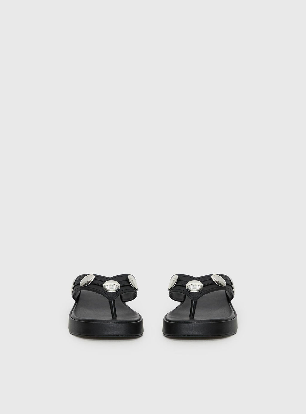 Paislee Stud Detail Sandals Black