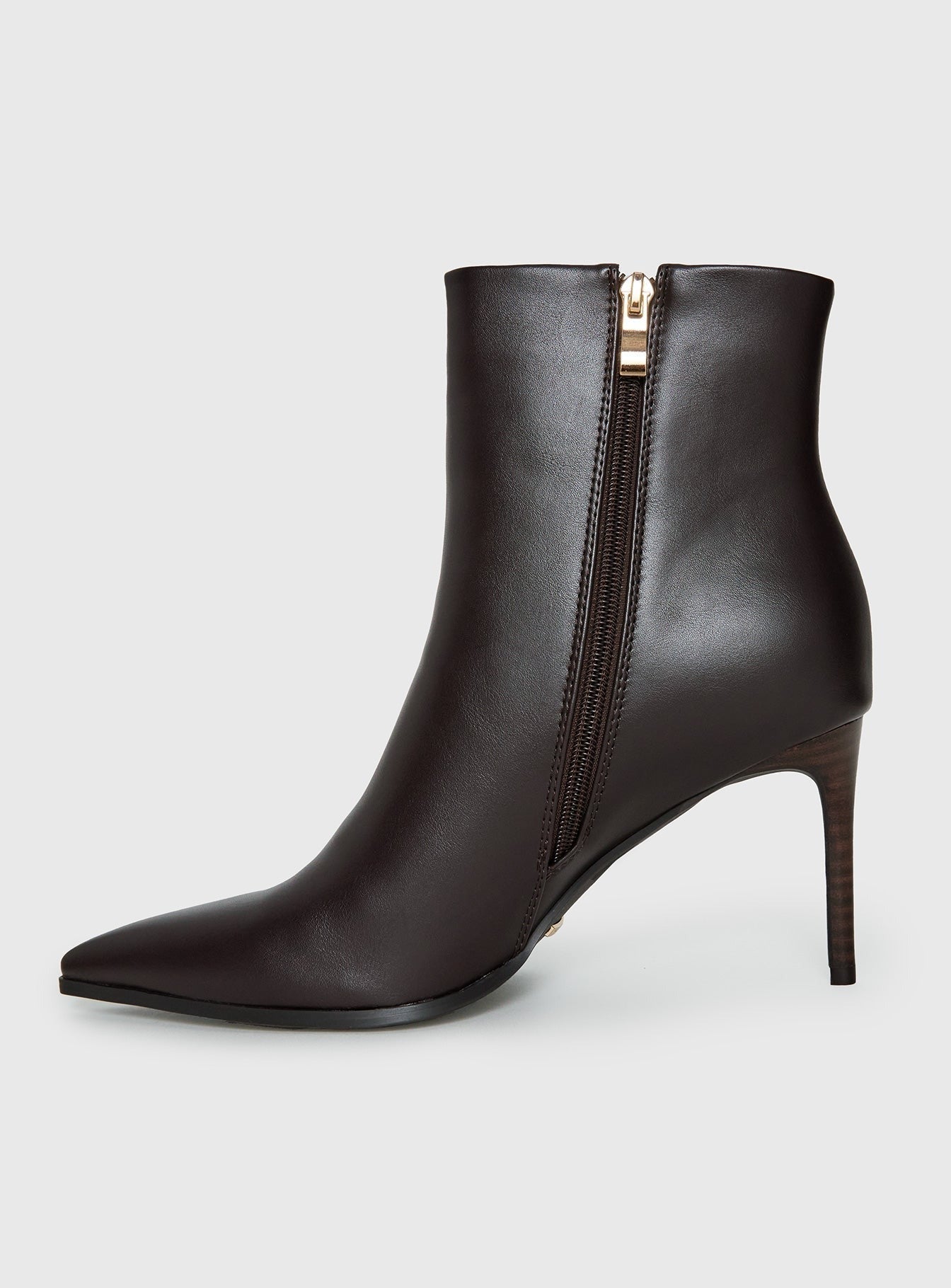 Billini Yordan Pointed Toe Ankle Boots Dark Cacao