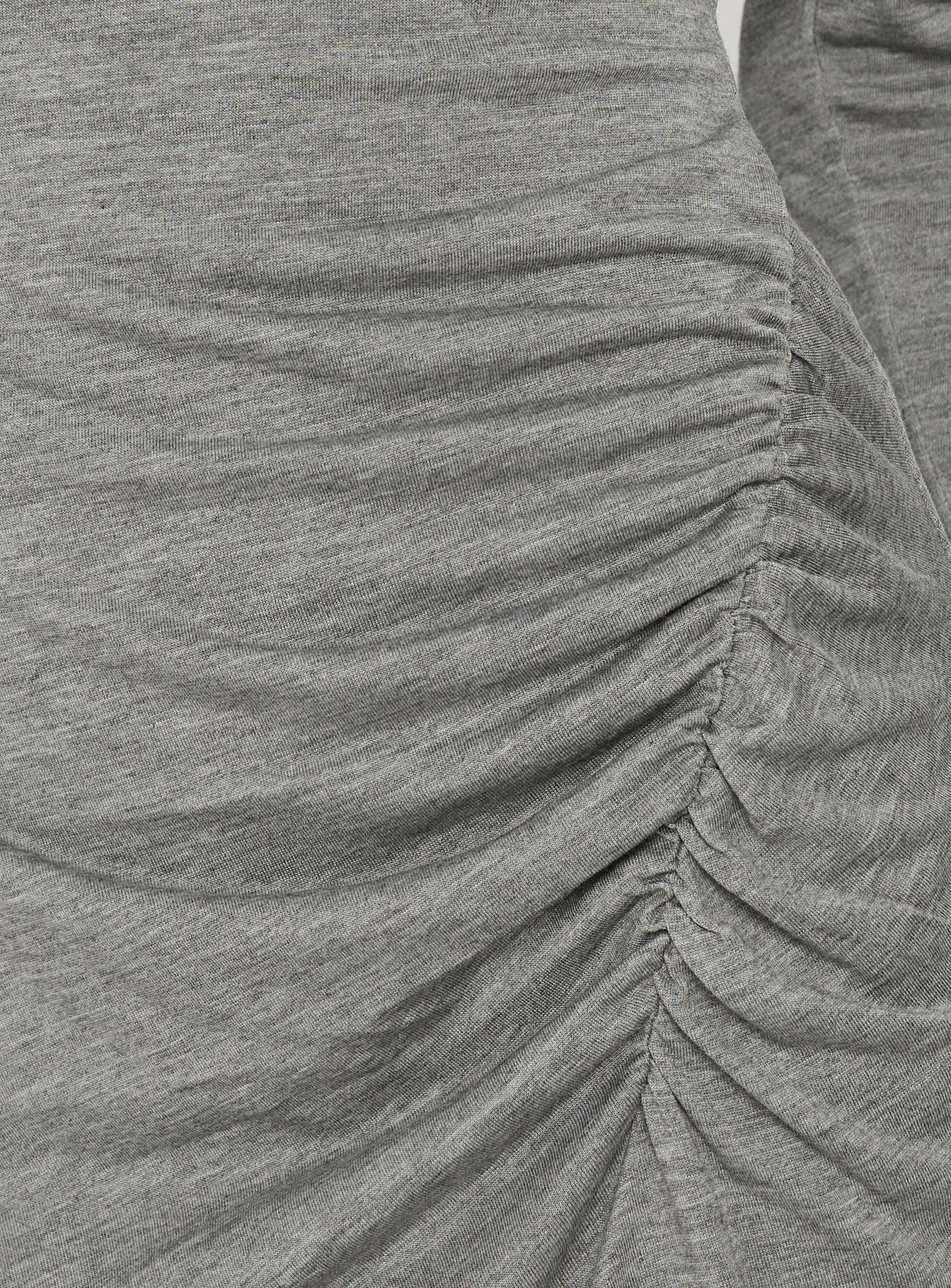 Neriya Ruched Long Sleeve Playsuit Grey
