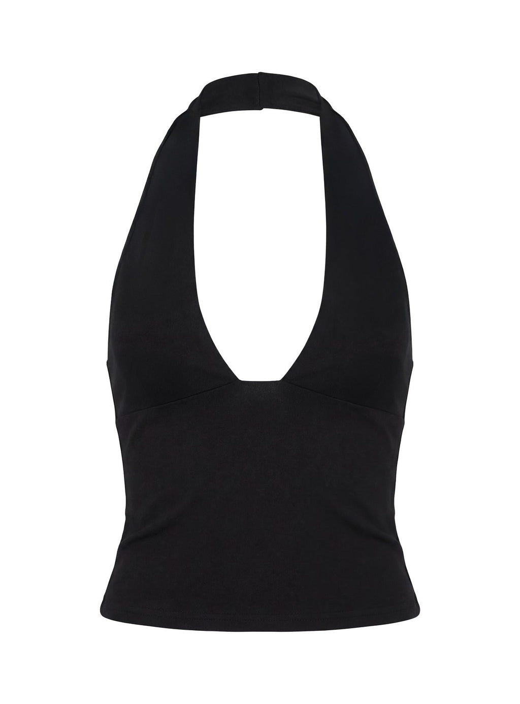 Daily Define Halter Tank Top Black