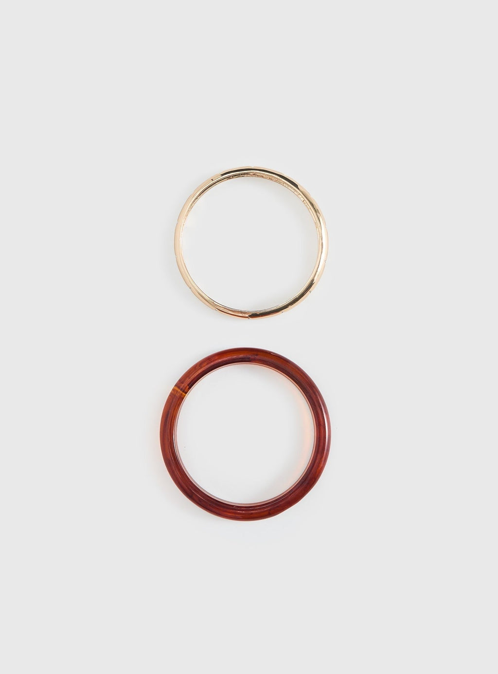 Rhi Rhi Diamante Resin Cuff Pack Brown / Gold