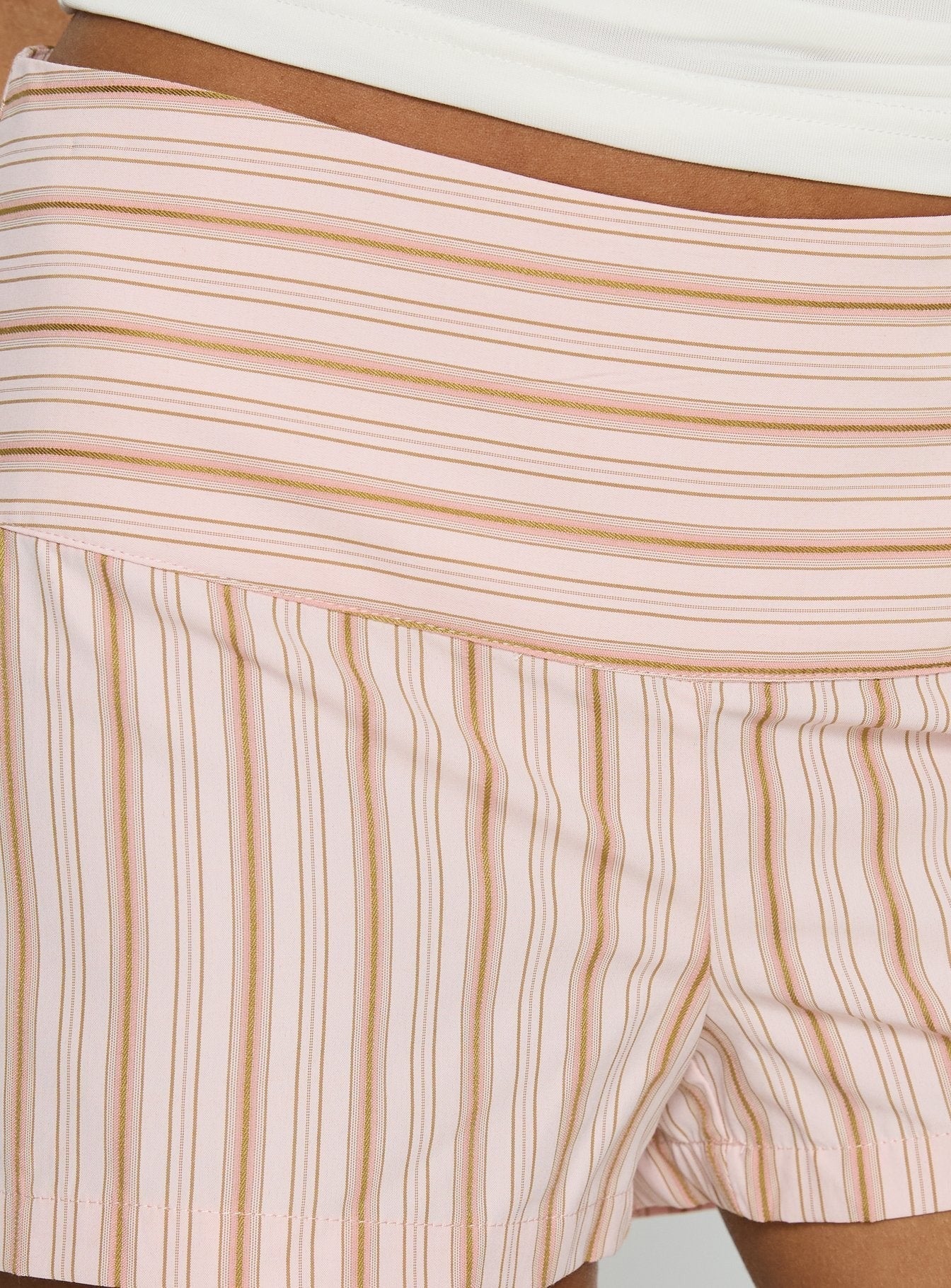 Clariel Mini Shorts Pink Stripe