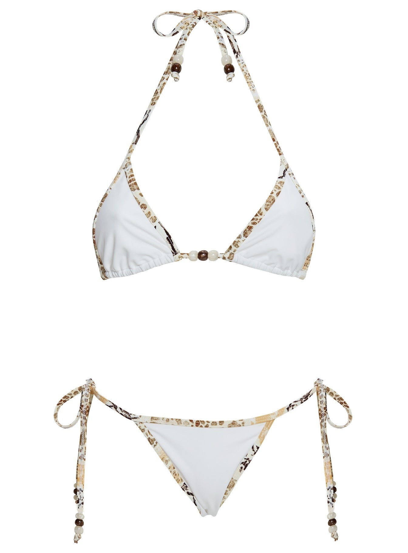 Beasley Tie Side Bikini Bottoms White / Animal Multi