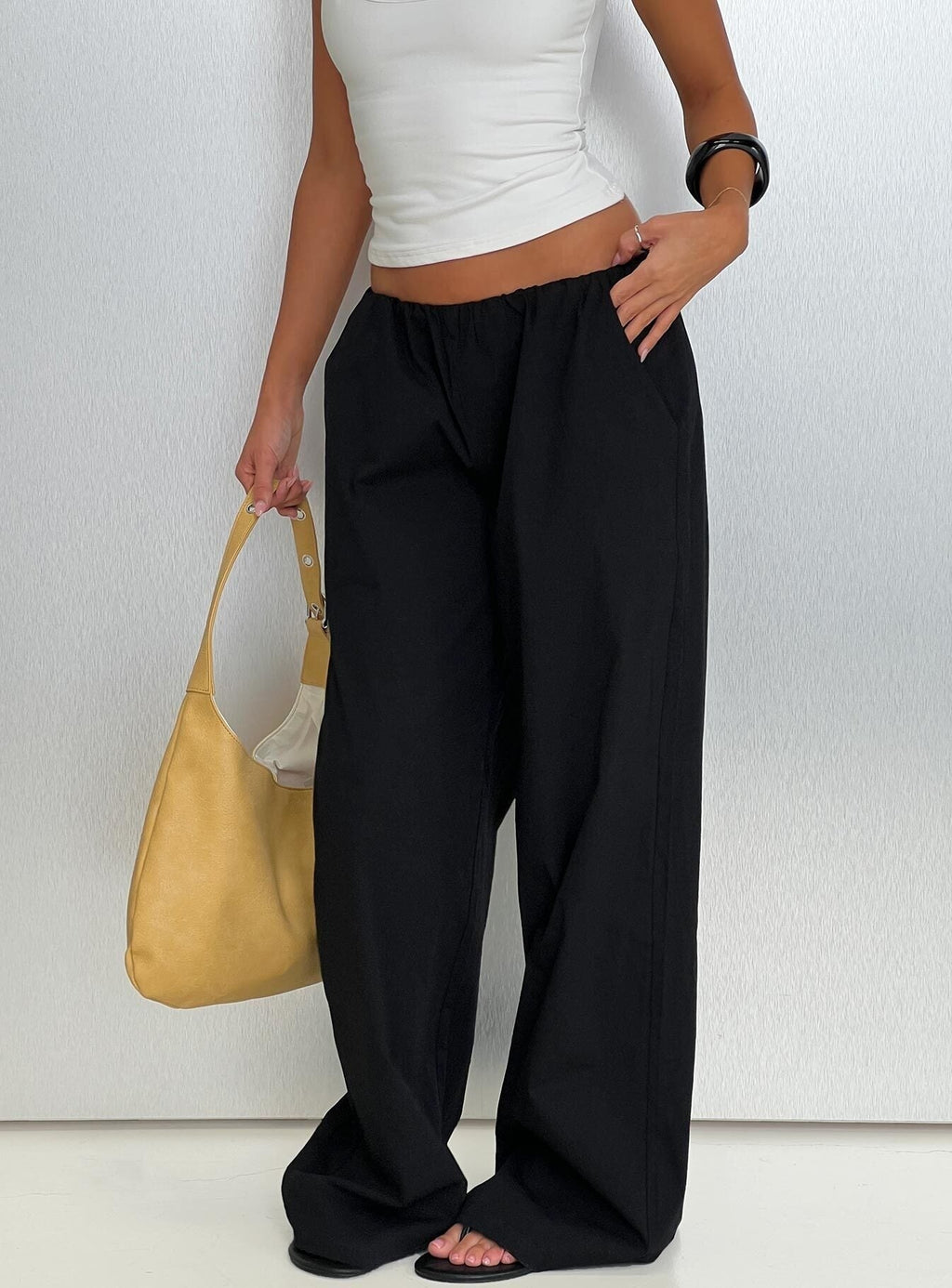 Lunea Concealed Waistband Pants Black