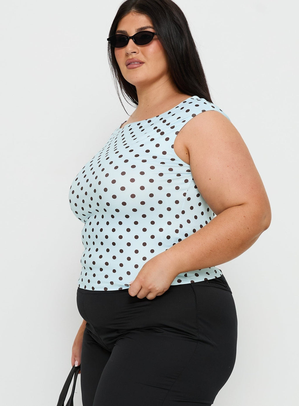 Cheirosa Off Shoulder Top Blue / Brown Curve
