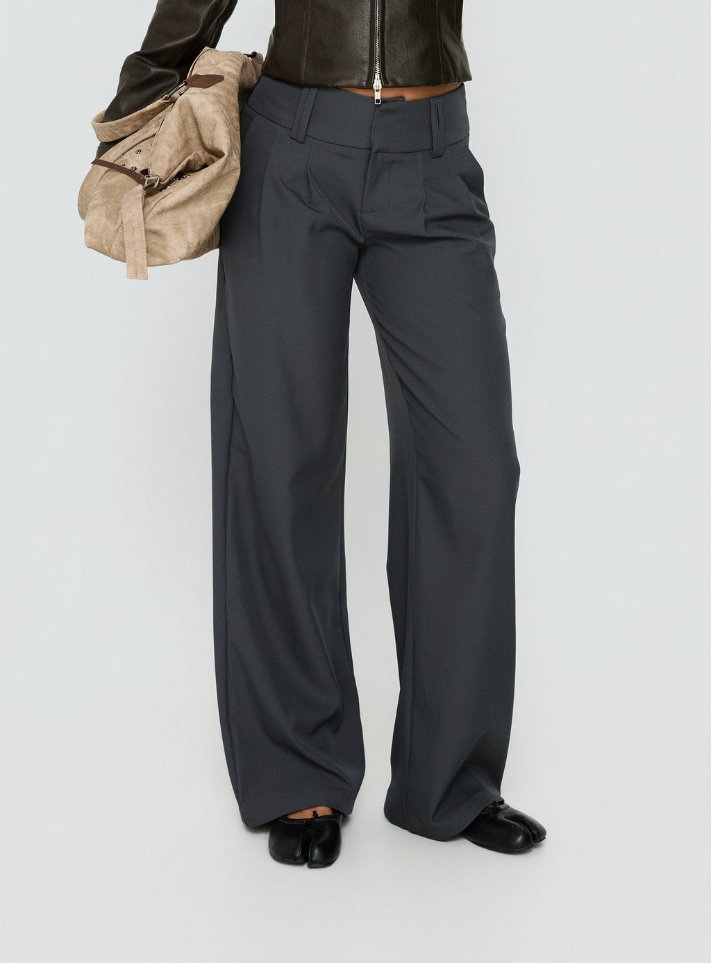 Two Lovers Low Rise Pants Slate