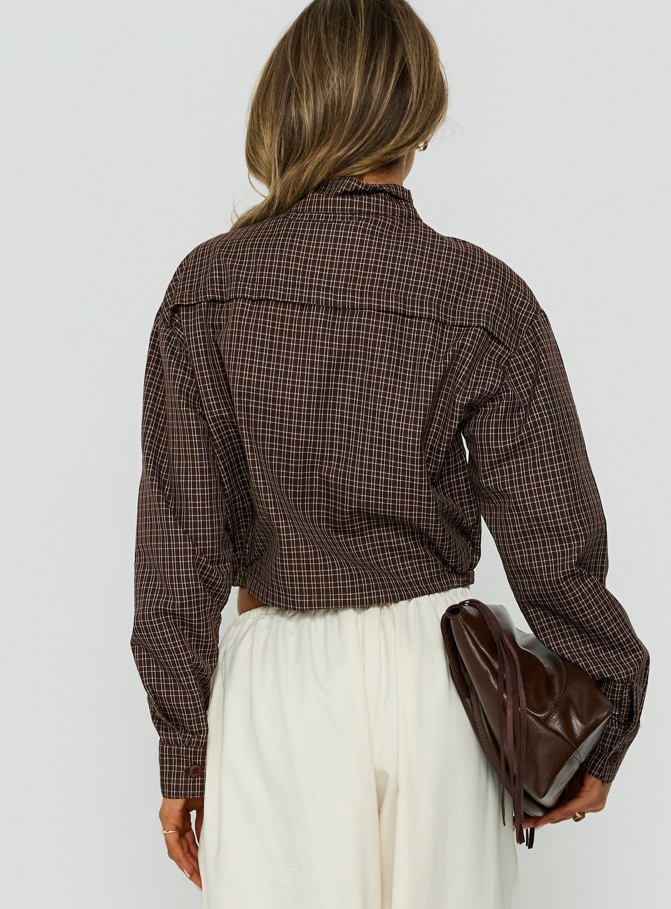 Aura Jacket Chocolate Plaid