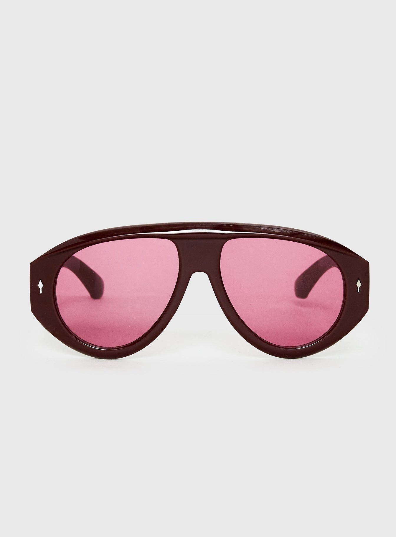 Marais Oversized Aviator Sunglasses Red