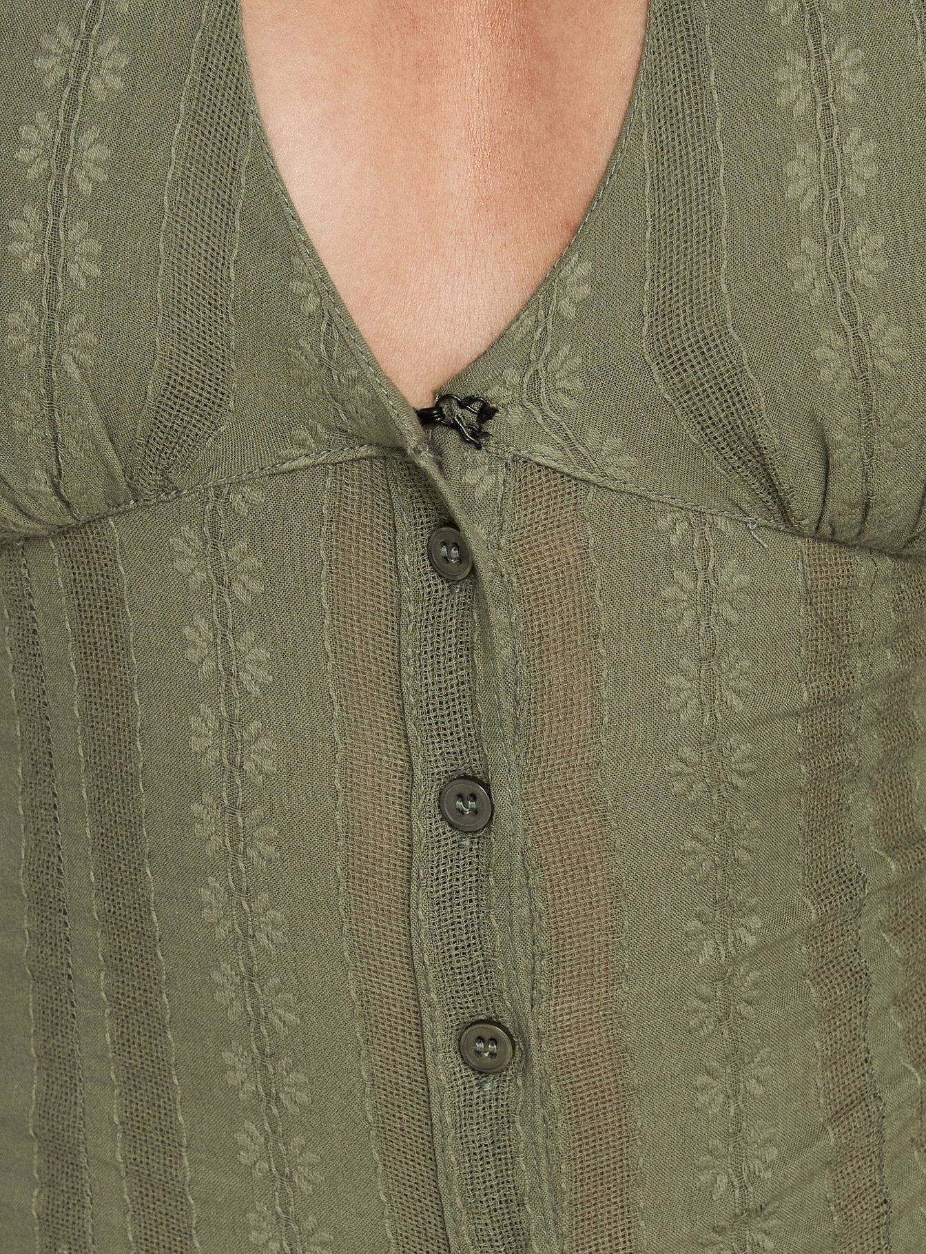 Call You Up Keyhole Backless Top Olive