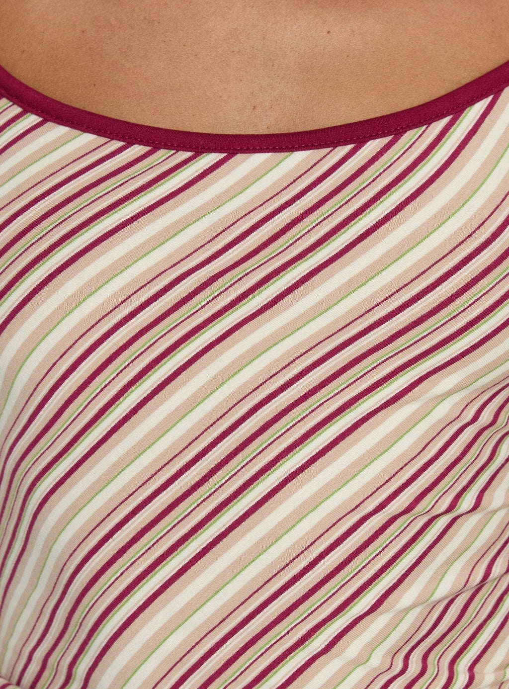 Cosmology Knit Contrast Detail Top Multi Stripe