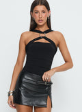 Destanee Ring Detail Bodysuit Black