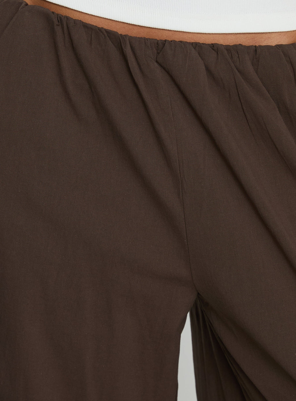 Lunea Concealed Waistband Pants Brown Tall